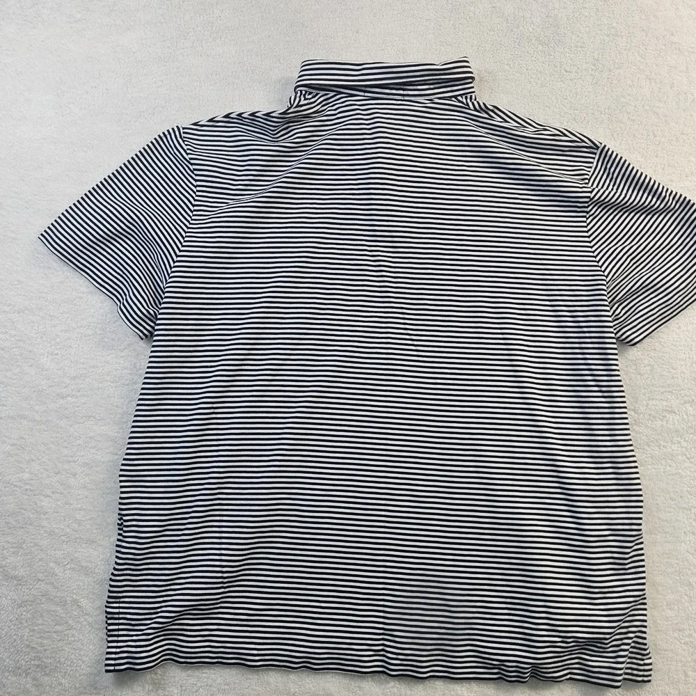 Polo Ralph Lauren Shirt Mens XXL Black‎ & White Classic Fit Golf Pony Polo